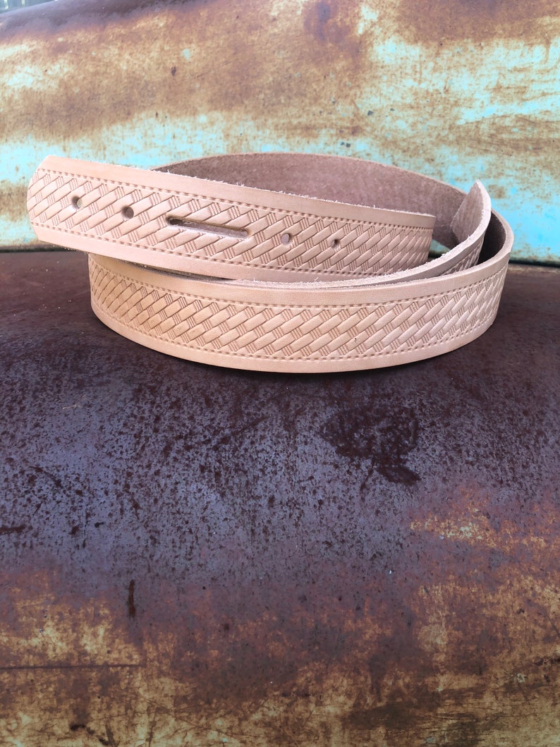 Embossed Belt Blanks Etsy