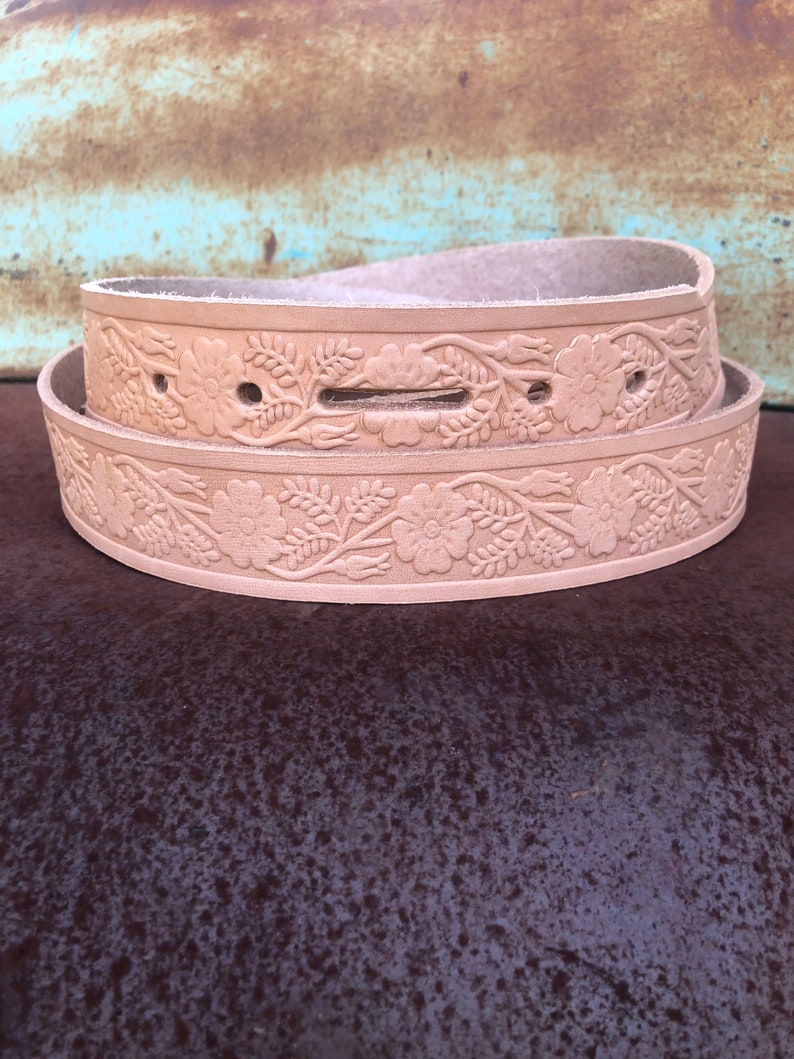 Embossed Belt Blanks Etsy