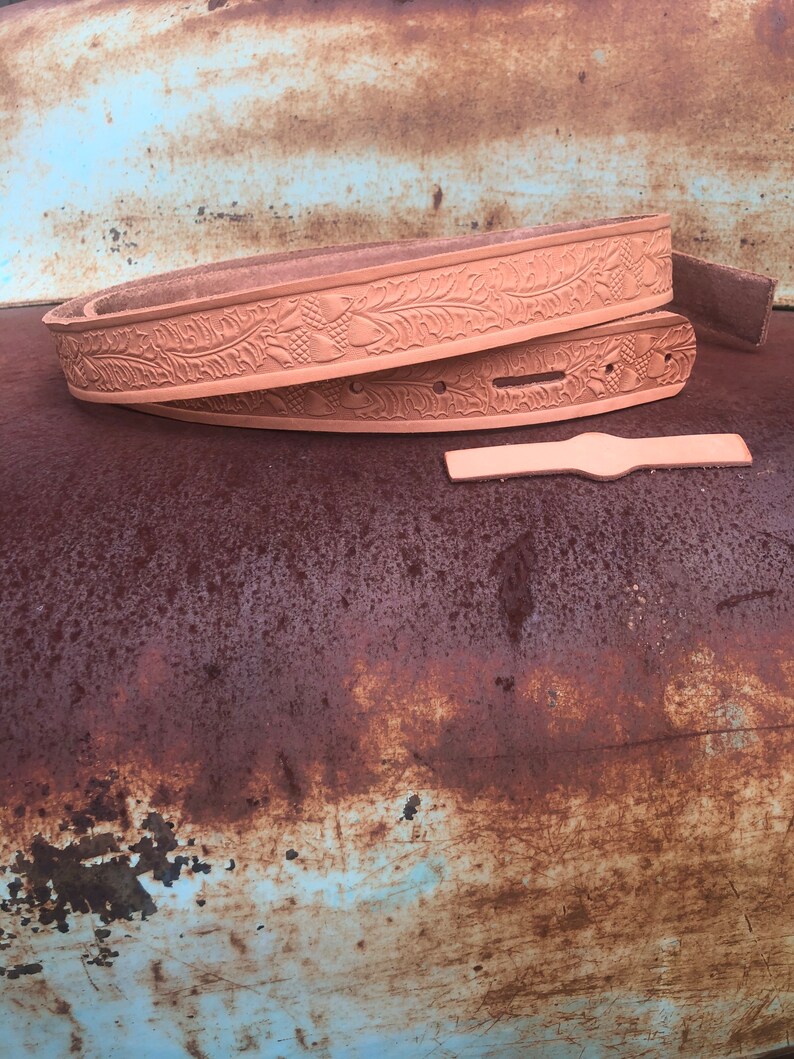 Embossed Belt Blanks Etsy