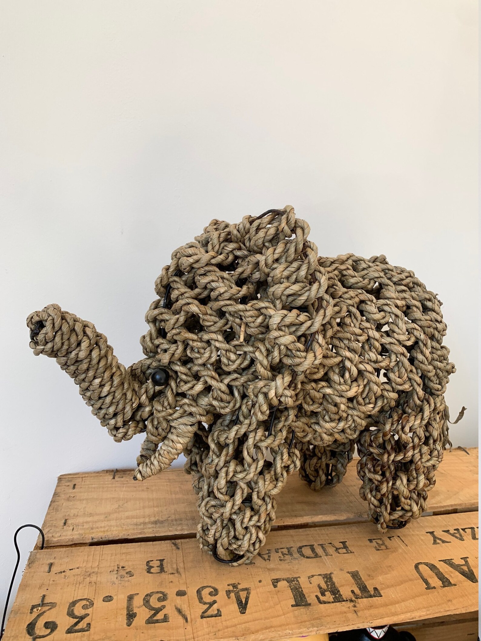 Hand crafted Rope Elephant gift home decor Etsy