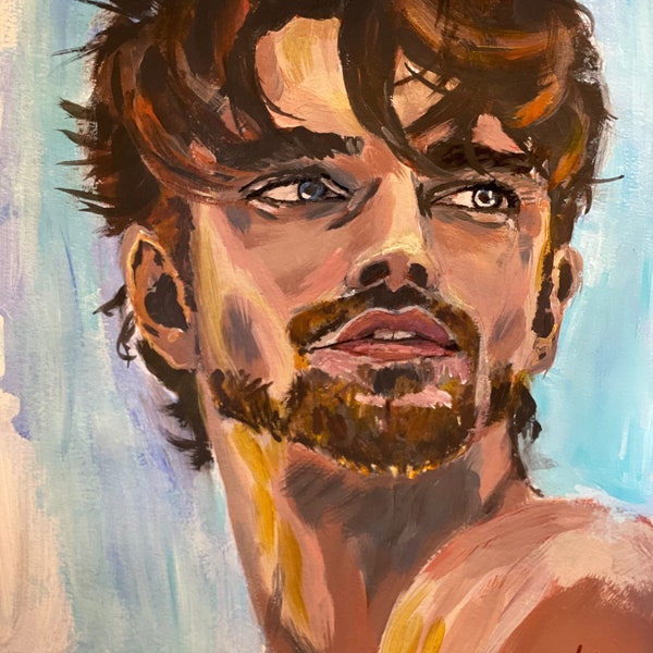 HANDSOME MEN ART - Naked Man Art- Nude Man Canvas - Nude Man Art - High Quality Canvas - Men Art Canvas - Nude Man Art