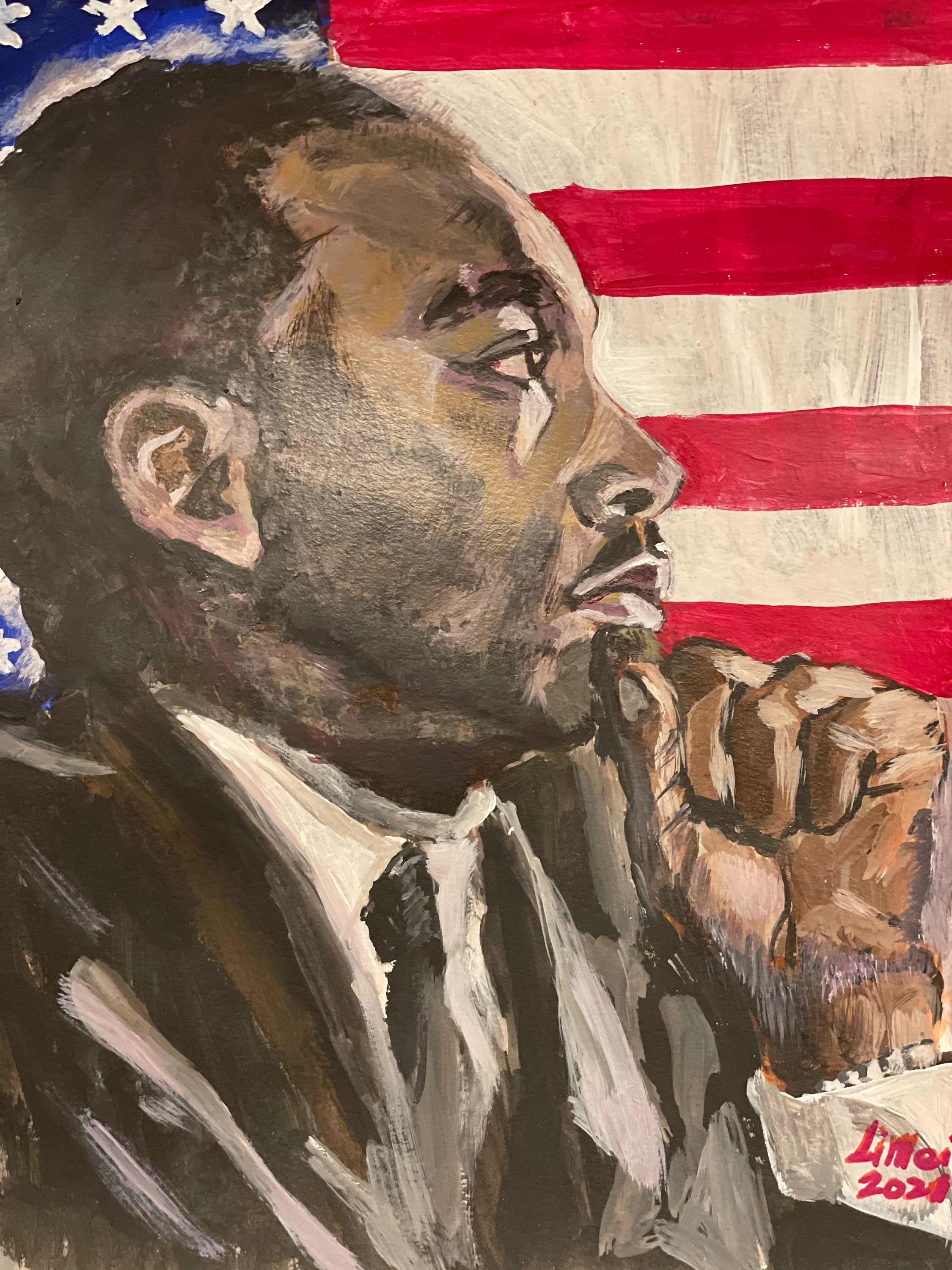 Martin Luther King Jr Abstract Art