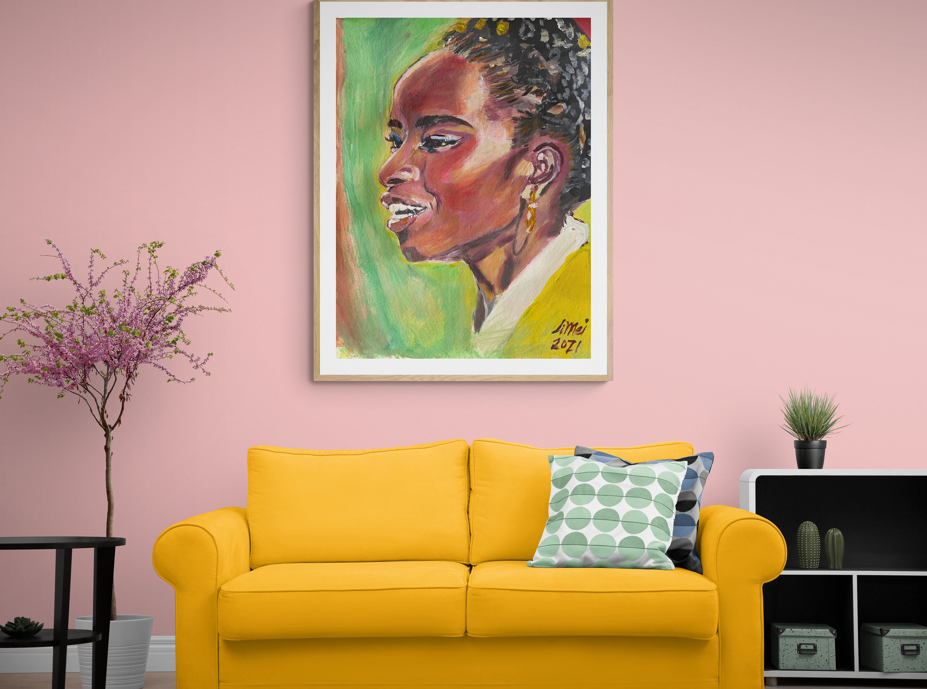 AMANDA GORMAN ART Original Art Work Wall Decor Canvas Oil Etsy