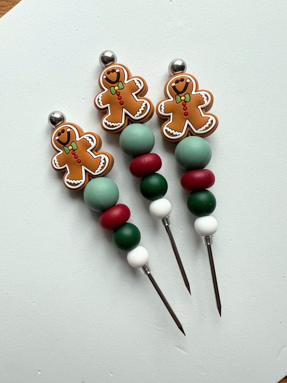 Gingerbread Man Cookie Scribe, Dessert Scribes, Decorating Scribes, Beaded  Scribes, Clay Tools, Fondant Tools 