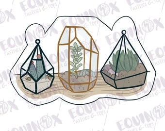 幾何学的な多肉植物クッキーカッター - 植物クッキーカッター - 多肉植物カッター - 粘土カッター、フォンダンカッター