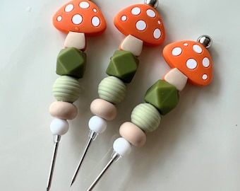 Mushroom Cookie Scribe, Dessert Scribes, Decorating Scribes, Beaded Scribes, Clay Tools, Fondant Tools