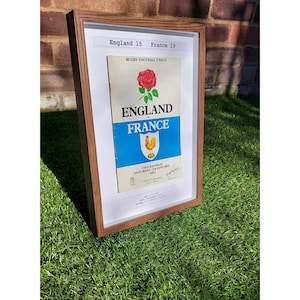 Framed Rugby Programmes made to order, Designed by you, Created by us , Collectable Gift