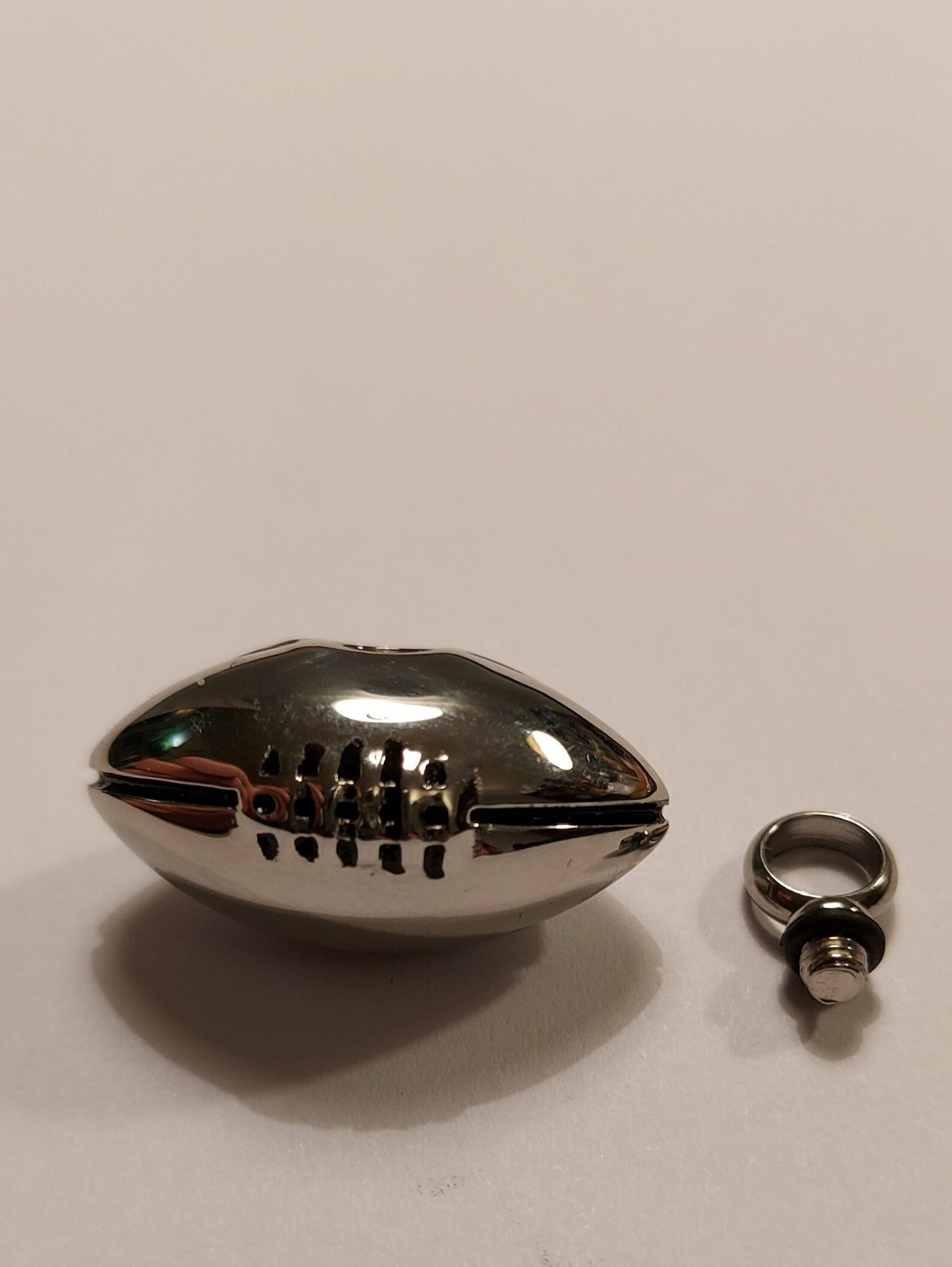 Rugby Ball Necklace Choker Pendant on Leather Cord Etsy