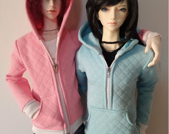 Made to order Hoodie sweater for SD+ 70cm BJD dolls (Dollshe, Dragondoll, Loongsoul, Charmdoll, Iplehouse, etc )