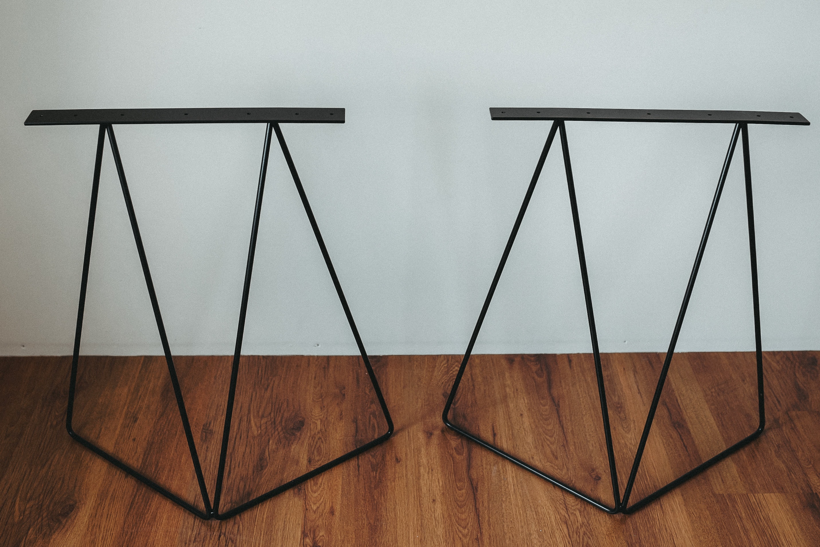 Table legs metal hairpin set of 2 Dining table base Steel Etsy