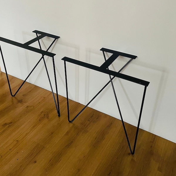 Stahltischbeine | Metall Hairpin Legs 2er Set | Minimalismus Design | Moderne Optik |