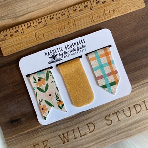 Magnetic Bookmark Faux Leather Bookmark Reading Accessory - Etsy