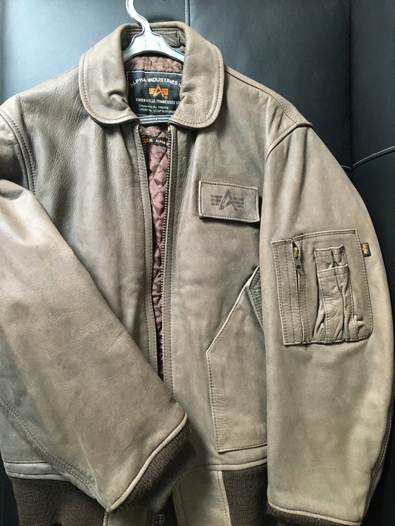 Alpha Industries CWU 45P Leather Flight Jacket
