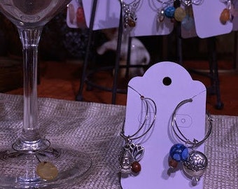 Chakra Spiritual Statement Fashion Crystals Wine Glass Charms 8 Or More Available You Pick Now