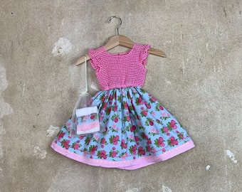 Pink crochet dress for baby girl baby toddler from 12 months