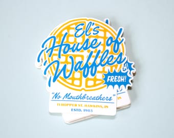 Eleven's House of Waffles Diner Sticker