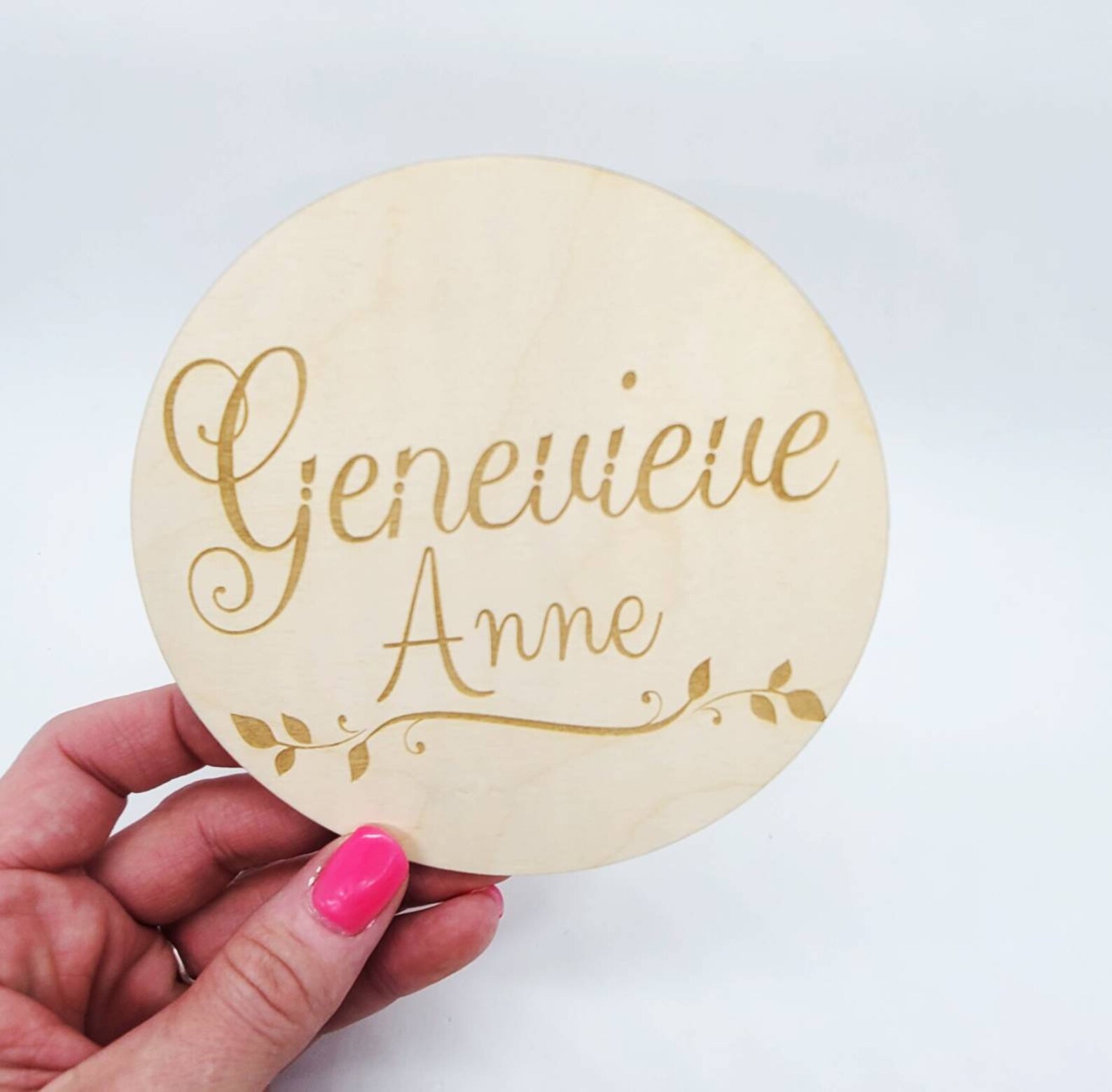 Newborn Name Plate Newborn Photography Prop Wooden Name Plate Baby