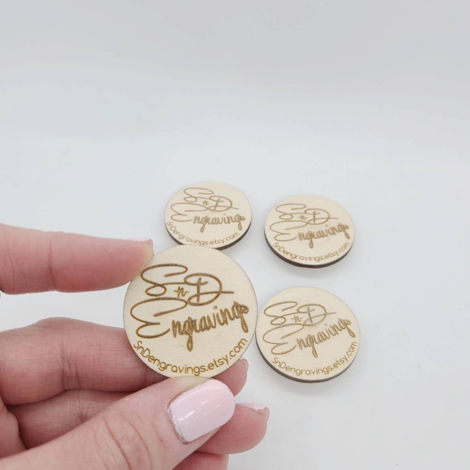 Business Logo Wood Engraved Wedding Favor Etsy