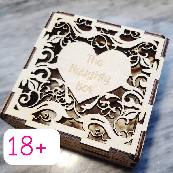 Adult Naughty Box - Valentine Gift - Mature Game - Couples Game - sexy gifts for him - sexy gifts for her - Bang Box - Naughty Tokens