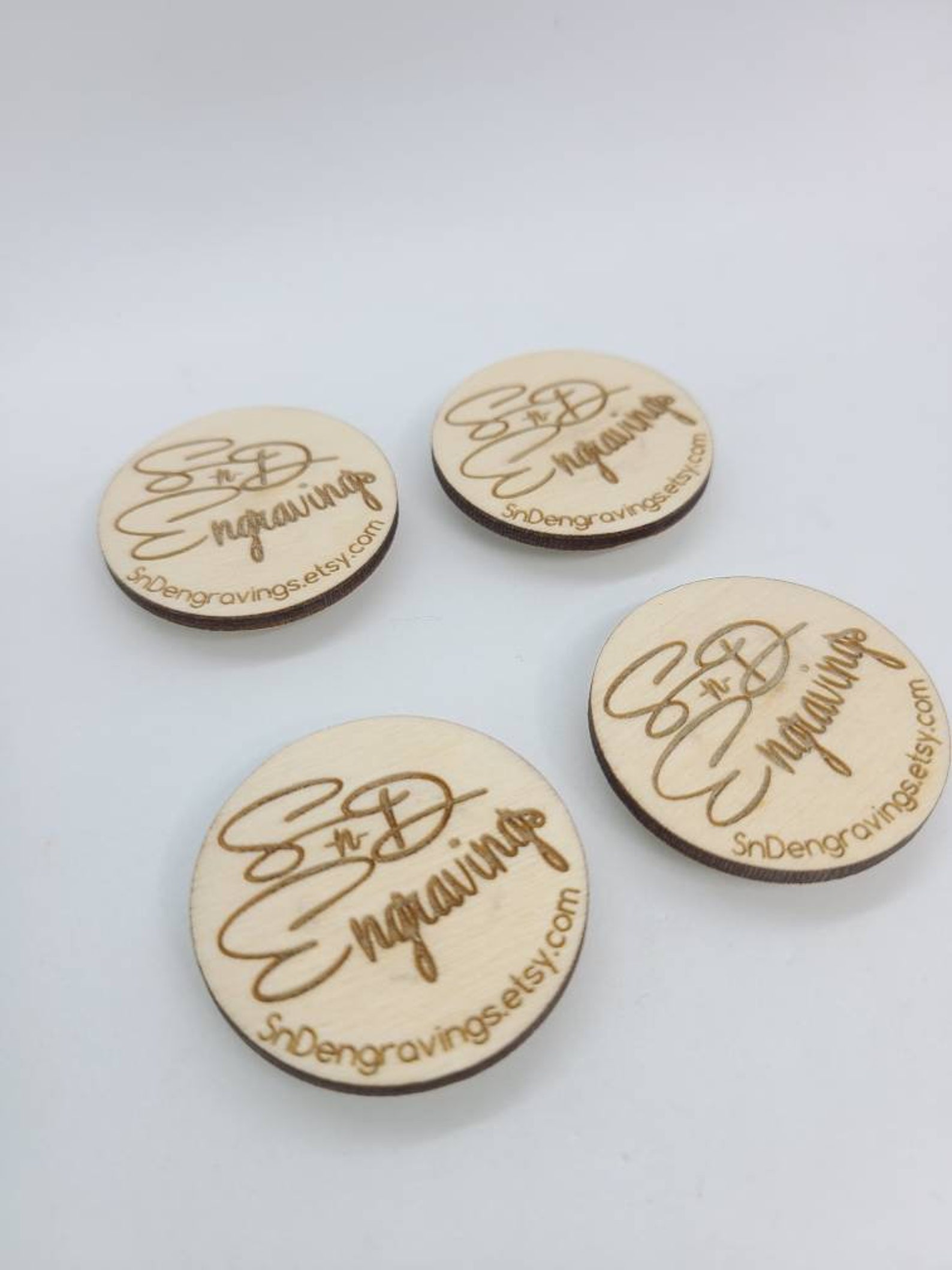 Business Logo Wood Engraved Wedding Favor Etsy