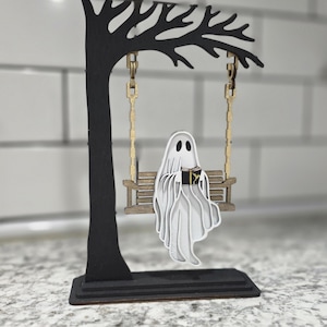 Chilling Ghost Halloween Decor - Cute Ghost Decor - Fall Decor - Summerween - Bookshelf Decor - Ghost Decor - Spooky Vibes - Halloween
