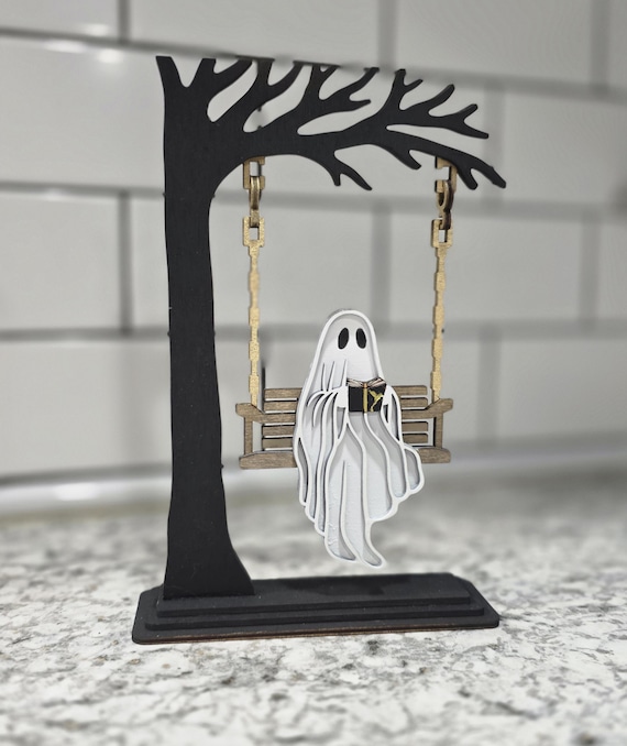 Chilling Ghost Halloween Decor - Cute Ghost Decor - Fall Decor - Summerween - Bookshelf Decor - Ghost Decor - Spooky Vibes - Halloween