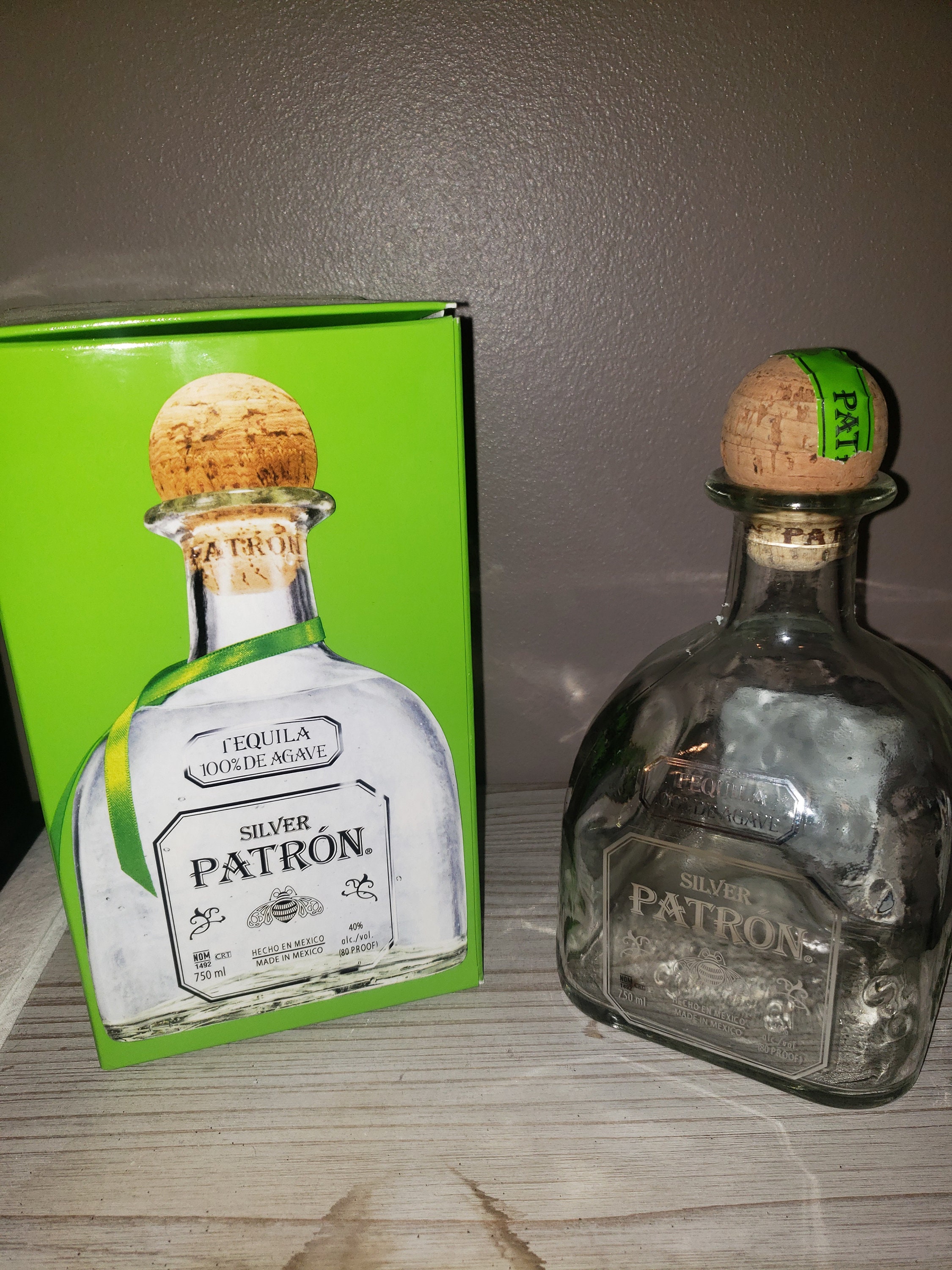 750ml Empty Patron Glass Bottles for Crafting DIY Lamps Etsy