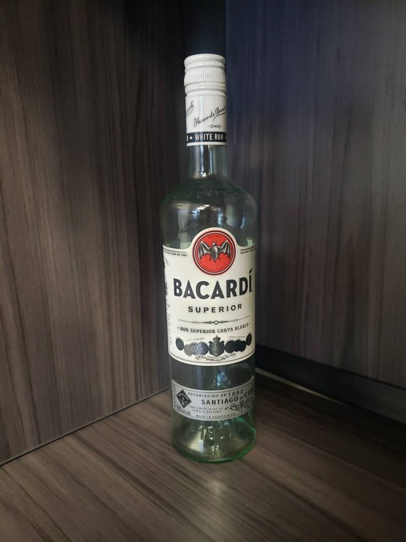 750ml Bacardi Rum Empty Liquor Bottle Great for DIY Projects Etsy