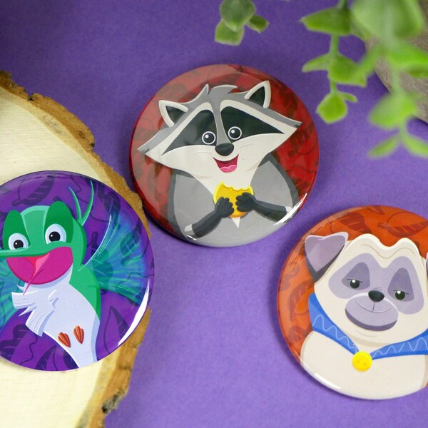 Badges Compagnons Pocahontas