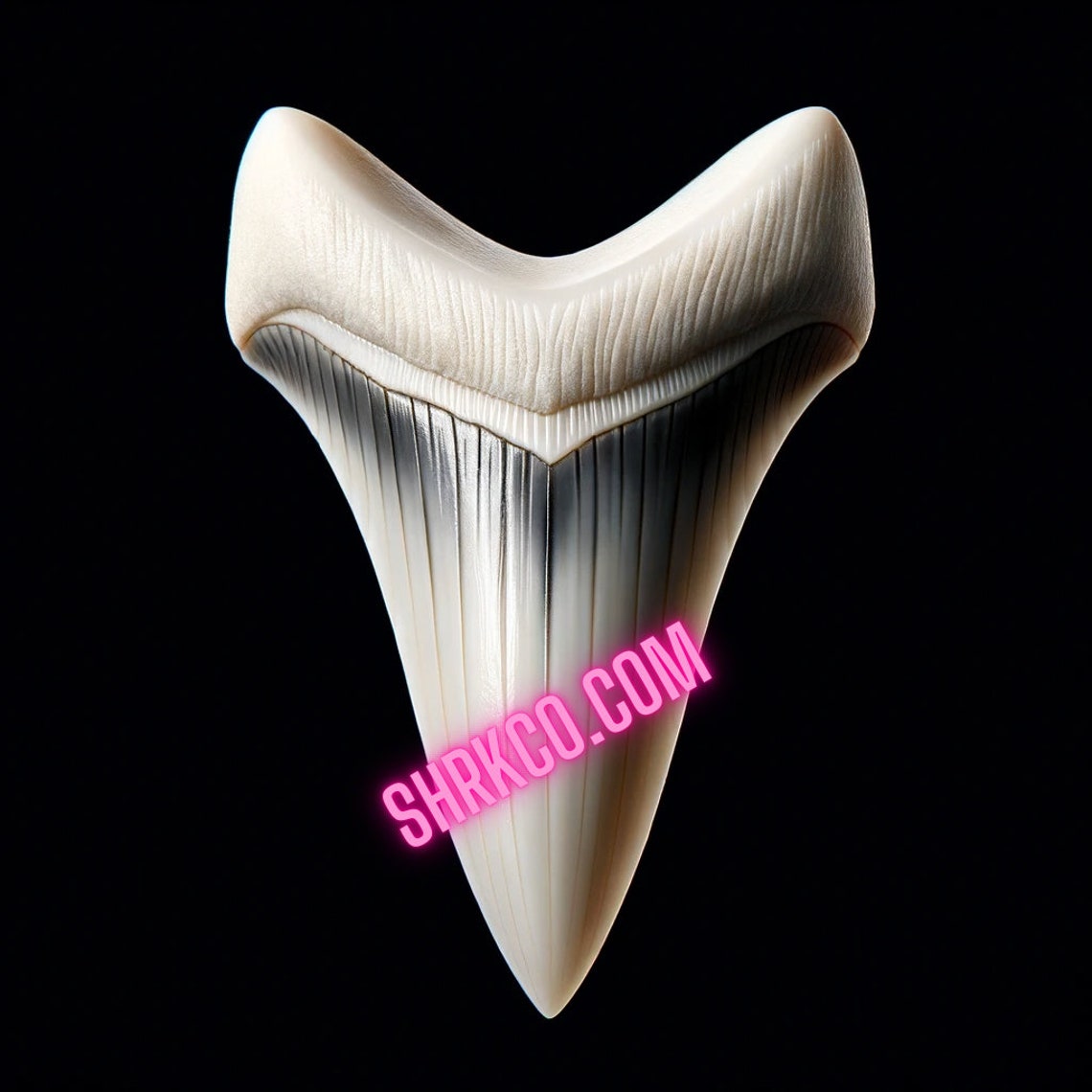 MAKO Shark Tooth Image, Hastalis Great White Ancestor Sharks Teeth Art