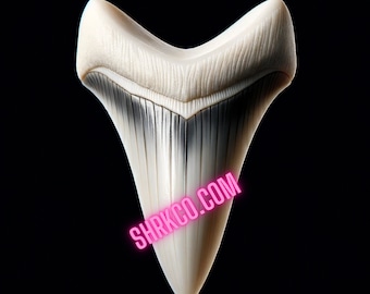 MAKO Shark Tooth Image, Hastalis Great White Ancestor Sharks Teeth Art Wallpaper