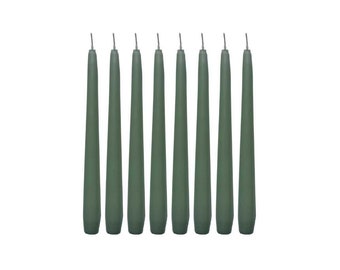 Taper Candles Pack of 8 (Jade Green)