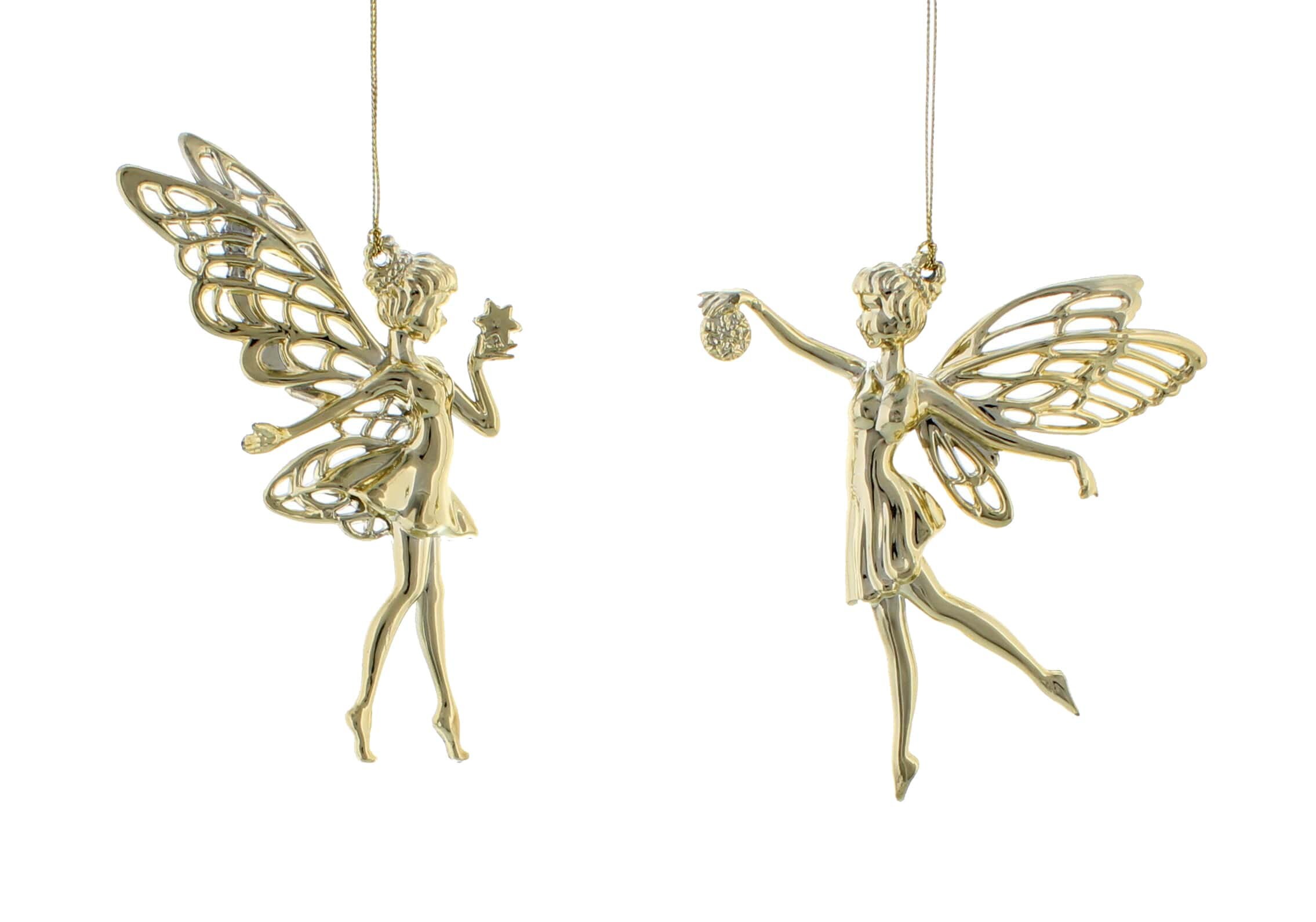 15cm 2 Gold Fairies Christmas tree fairies fairy decorations Etsy