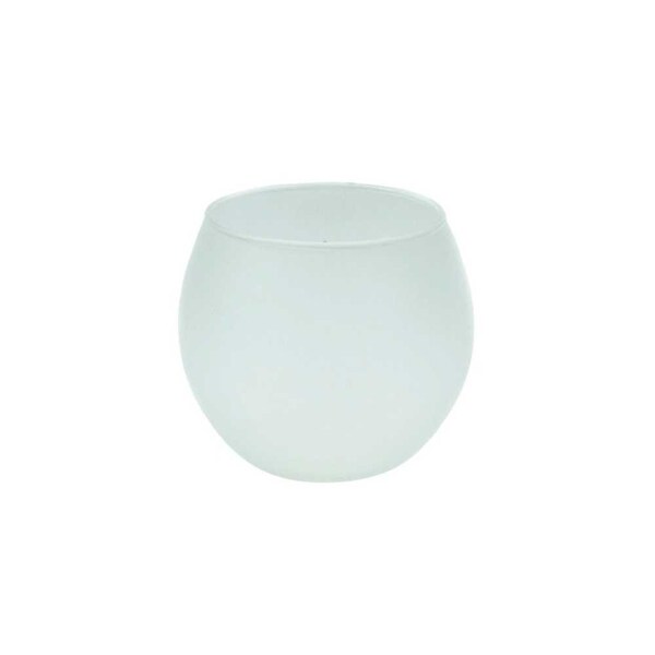 Frosted Glass Candle Holder Etsy UK