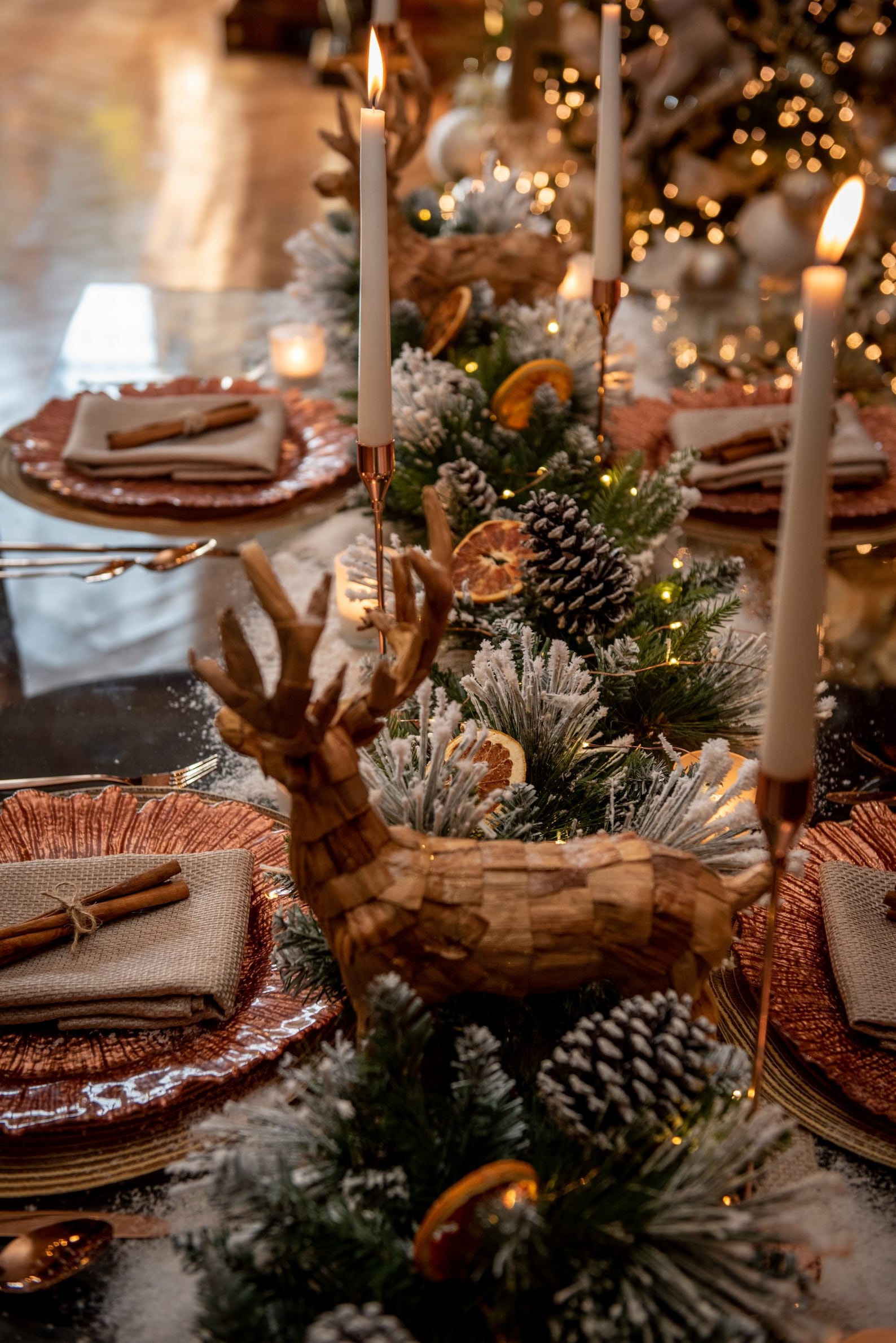 Christmas Table Decorations Luxury Complete Set Candle  Etsy