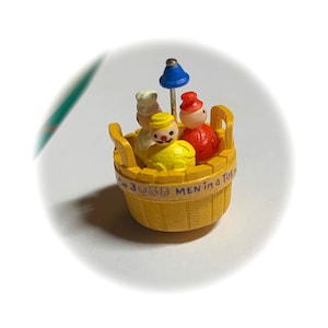 Tiny Fisher-Price “3-Men in a Tub” (1:12 scale miniature for your dollhouse)