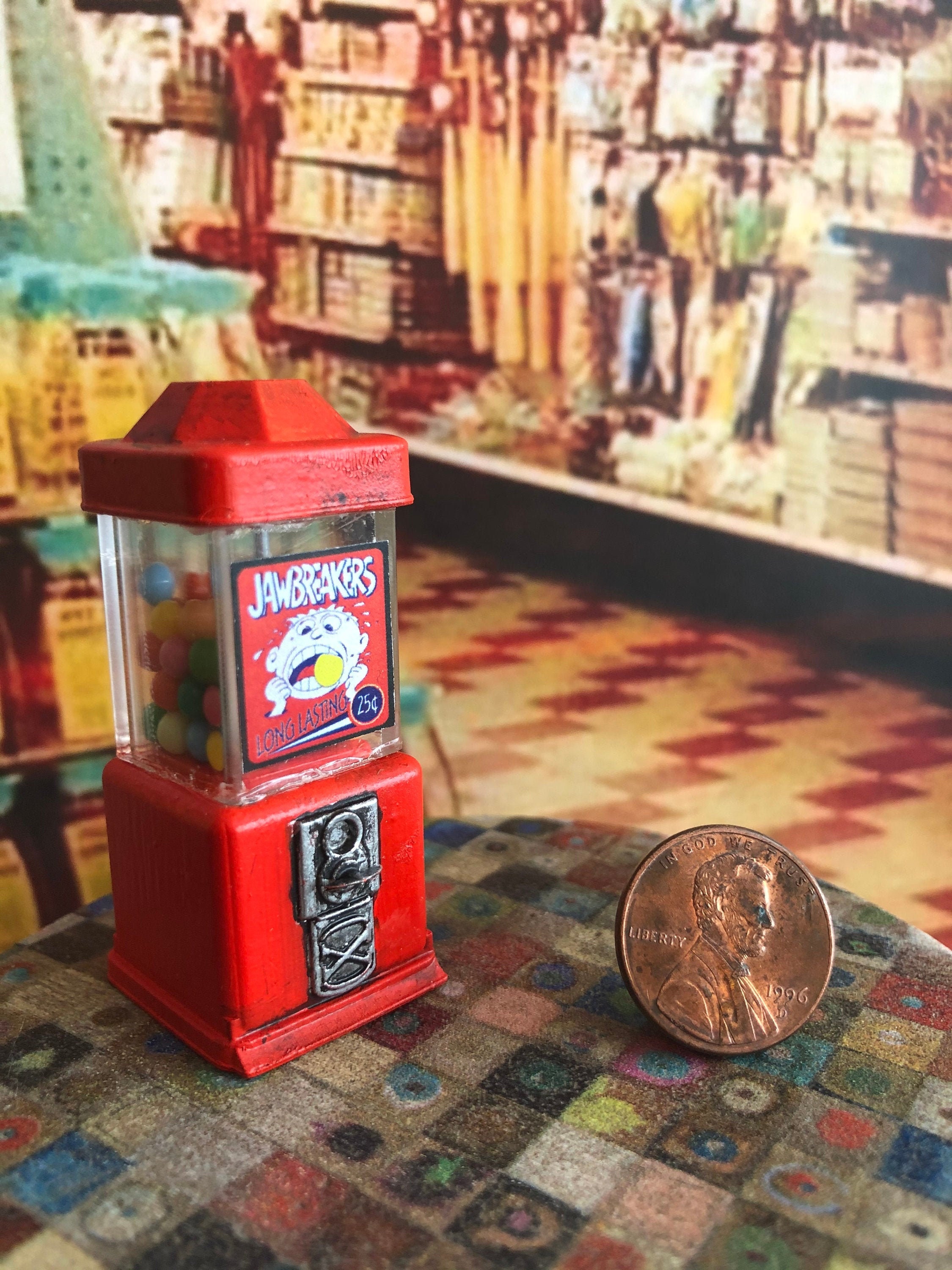 1:12 Gumball Machine - LARGE Size (Supermarket Style)