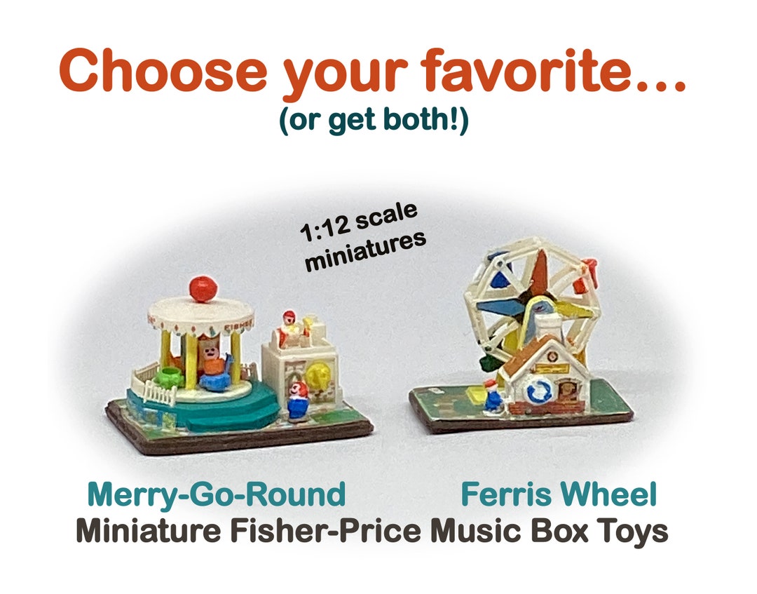 Tiny Fisherprice Mini Music Box Toys choose Your Favorite 112 Scale