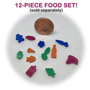 12-Piece Set / Teeny-Tiny Mini Food - (for your 1:12 scale Tuff-Stuff Shopping Cart sold separately)!
