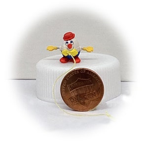 Tiny Fisher-Price Humpty Dumpty Pull Toy (for your 1:12 scale dollhouse)