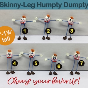 Cute Little Skinny-Leg Humpty Dumpty Toy (1:12 scale for your dollhouse)