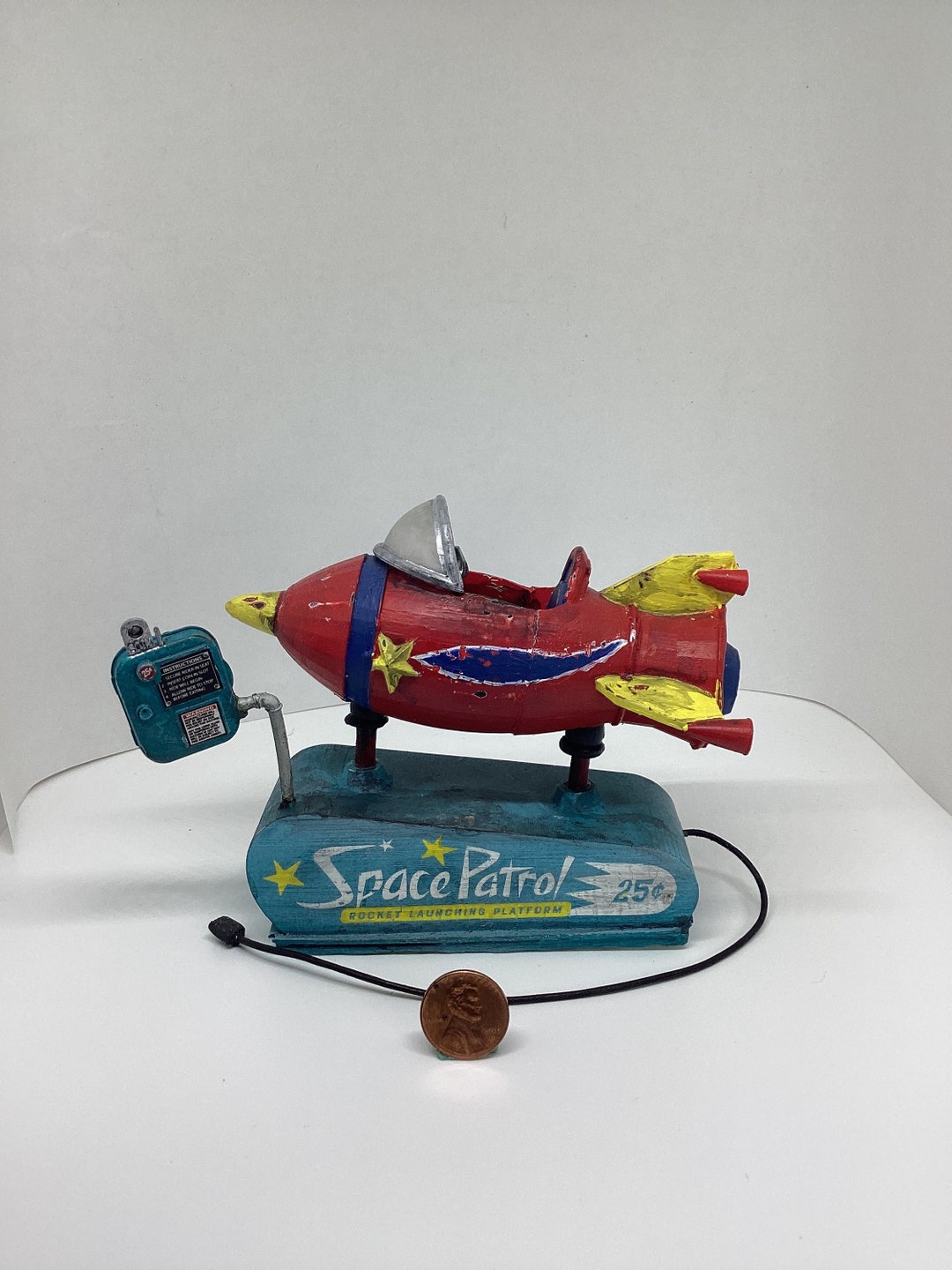MADE TO ORDER - Space Patrol Rocket Kiddie Ride (1:12 Scale Miniature ...