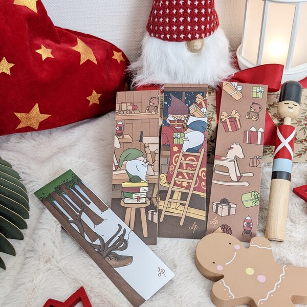 Marque-Pages, lot de 2 petits formats - Atelier du Père Noël