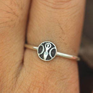 925 silver Triple Goddess ring,Goddess ring,Triple jewelry,Goddess jewelry