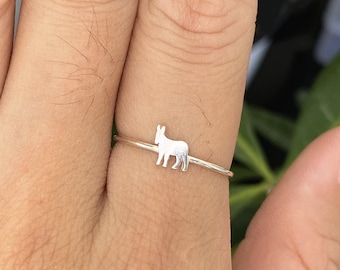 925 silver donkey ring