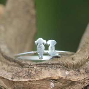 925 silver custom family ring, dog ring,cat ring,daughter and pet inspired jewelry,boy ring,personliazed animal lover jewelry