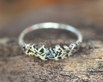 925 zilveren Duif ring, Flock of Dove ring, vliegen vogels ring, vogel sieraden, dierenliefhebber sieraden, kleine unieke design sieraden