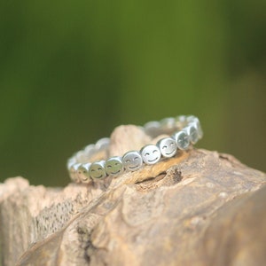 silver smiley face ring,solid 925 silver smile ring