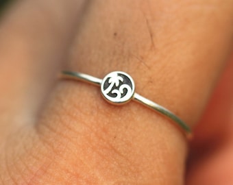 925 Silver Palm Tree Ring: Handmade Beach Jewelry