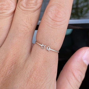 anneau de zodiaque personnalisé,925 argent Zodiac Constellation Rings, cadeaux d’anniversaire
